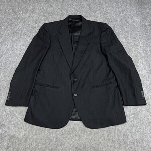 Vintage Burberrys Suit Mens 38x32 Pinstripe Wool Neiman Marcus Blazer Pants 90s